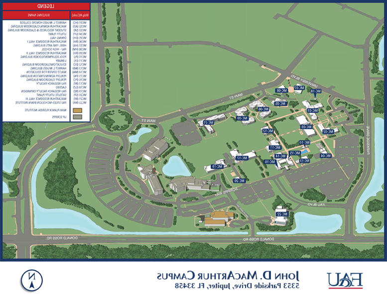 map of Jupiter campus